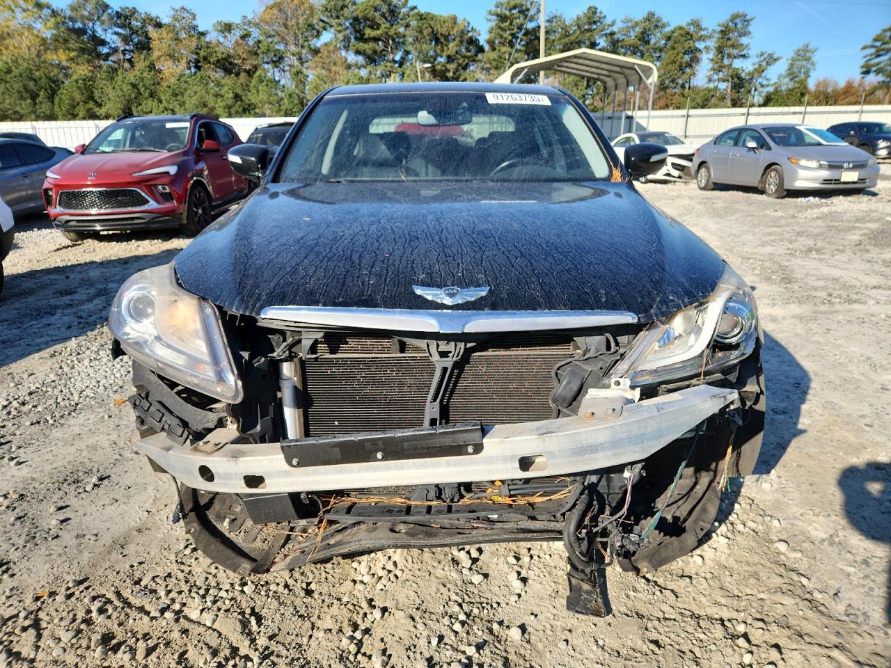 2012 Hyundai Genesis 3.8L VIN: KMHGC4DD9CU201141 Lot: 91263735