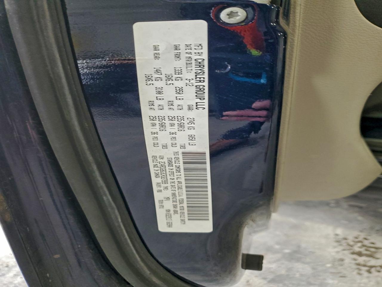 2012 Dodge Grand Caravan Se VIN: 2C4RDGBG3CR327999 Lot: 92982605