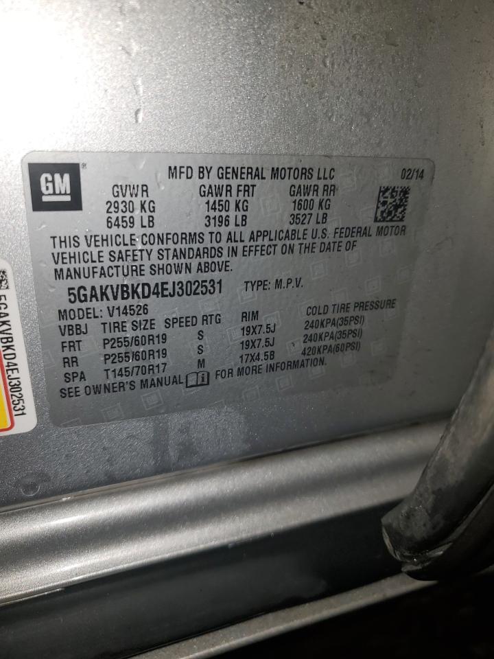 2014 Buick Enclave VIN: 5GAKVBKD4EJ302531 Lot: 93697315