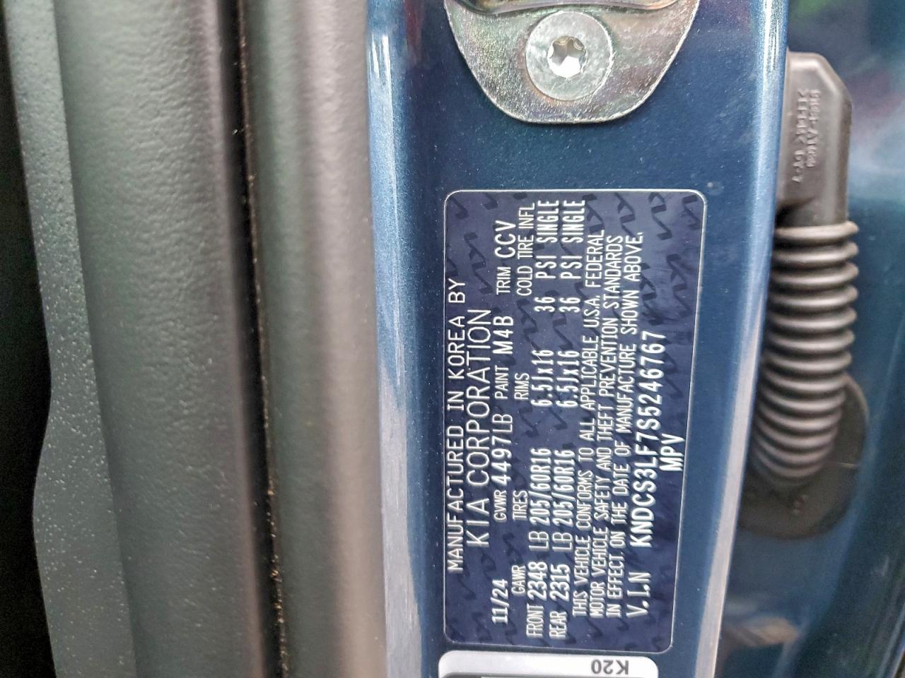 2025 Kia Niro Ex VIN: KNDCS3LF7S5246767 Lot: 94140515