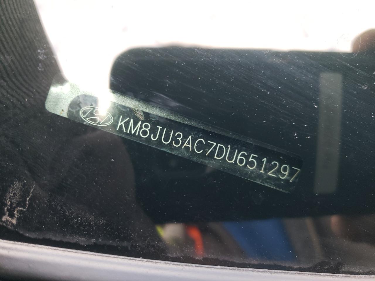 2013 Hyundai Tucson Gls VIN: KM8JU3AC7DU651297 Lot: 85435105