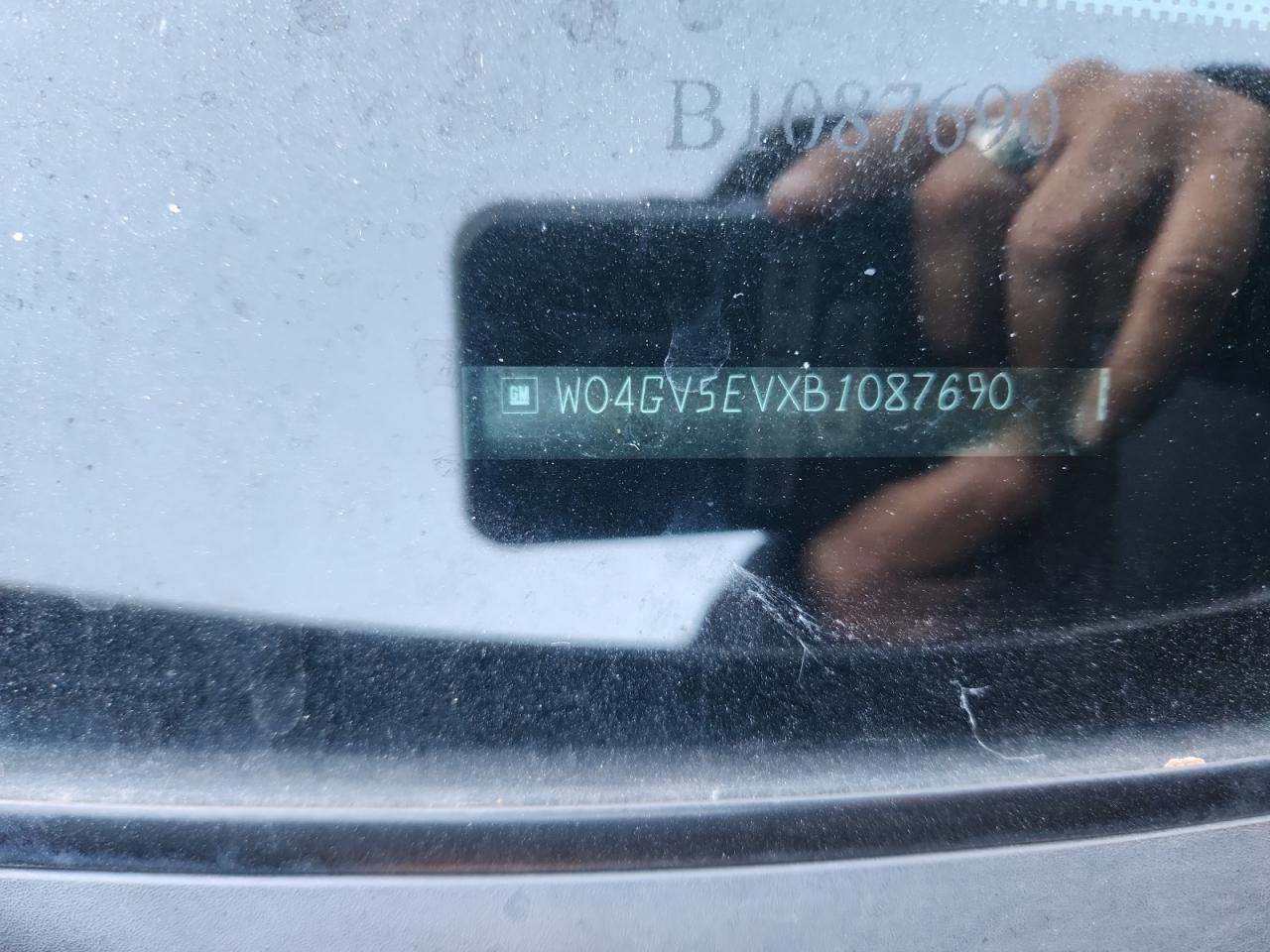 2011 Buick Regal Cxl VIN: W04GV5EVXB1087690 Lot: 92911435