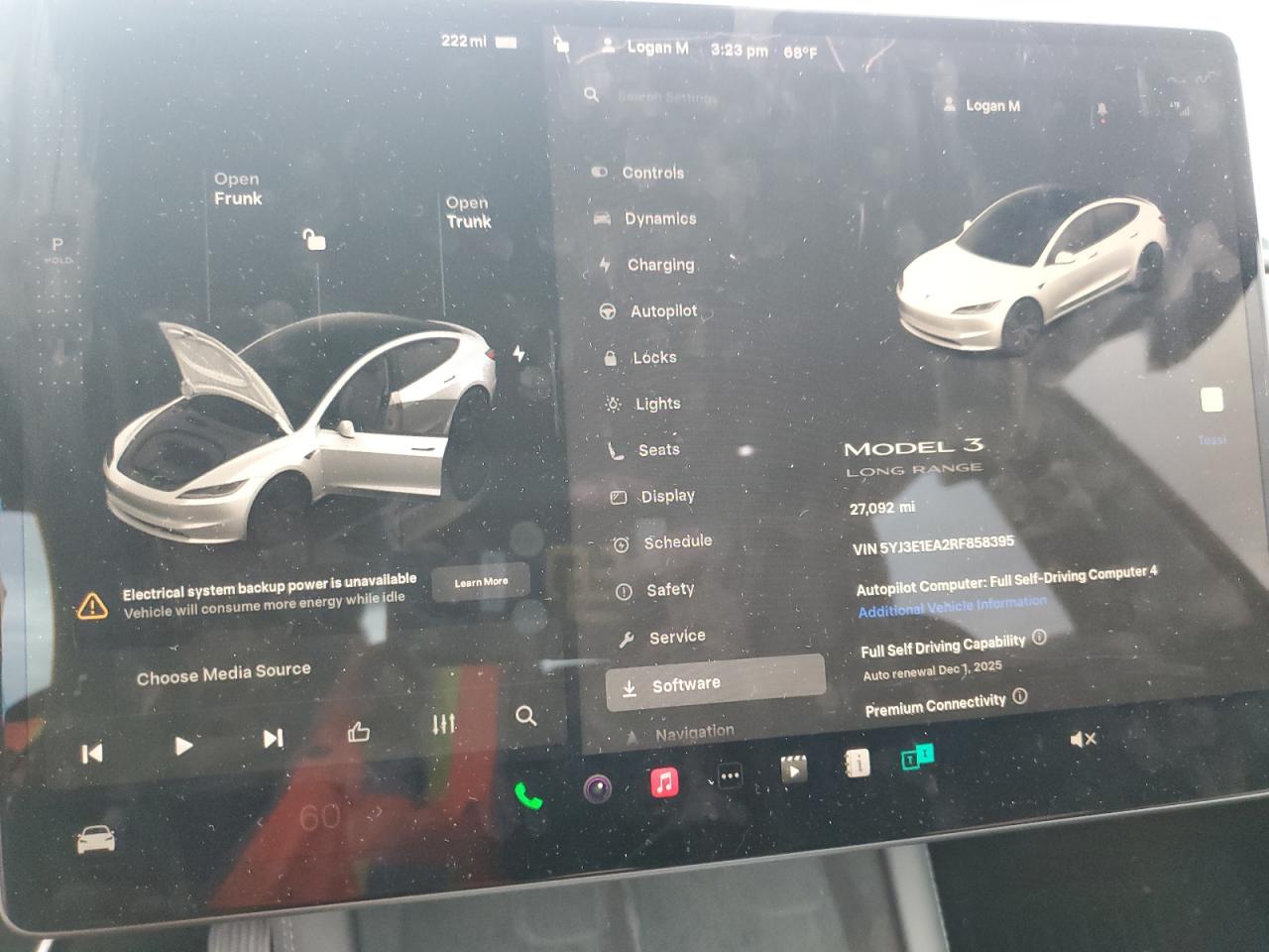 2024 Tesla Model 3 VIN: 5YJ3E1EA2RF858395 Lot: 93089255