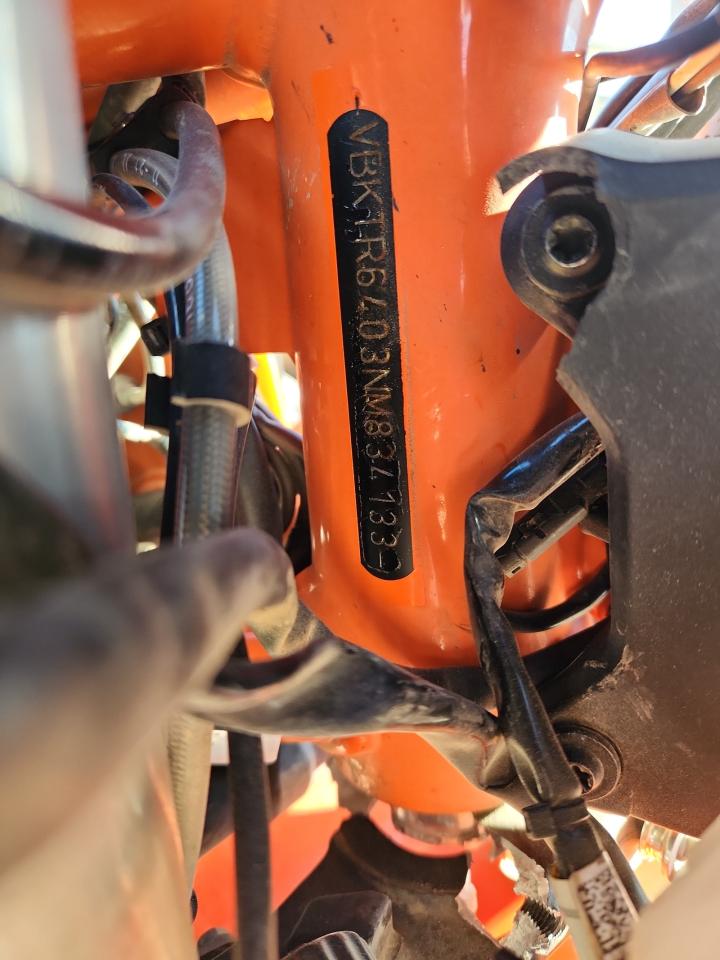 2022 Ktm 890 Adventure R VIN: VBKTR6403NM834133 Lot: 92939905