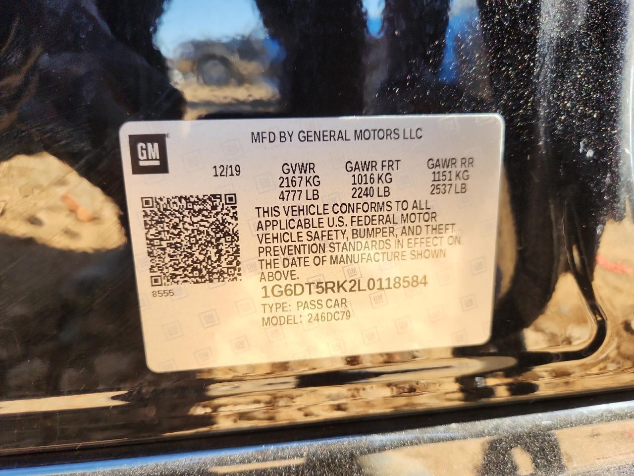 2020 Cadillac Ct5 Premium Luxury VIN: 1G6DT5RK2L0118584 Lot: 91194865