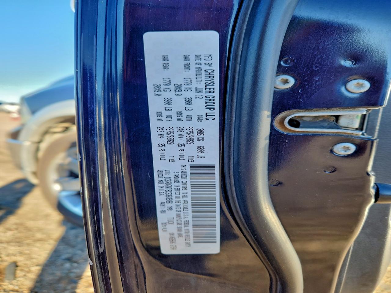 2012 Dodge Ram 1500 Laramie VIN: 1C6RD7NT8CS303986 Lot: 94288895