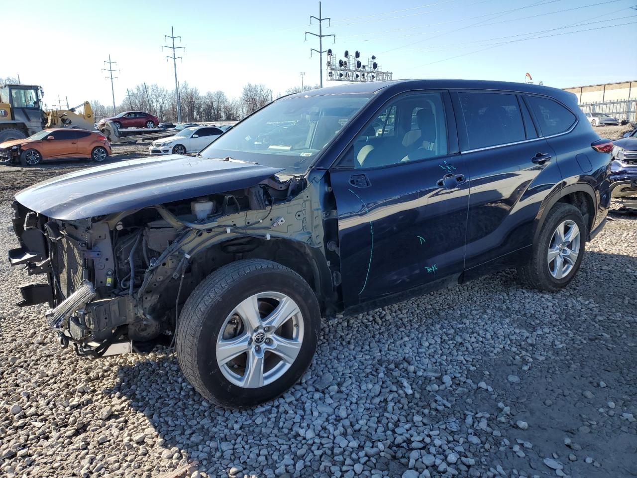 2021 Toyota Highlander L VIN: 5TDCZRAH9MS043363 Lot: 78683163