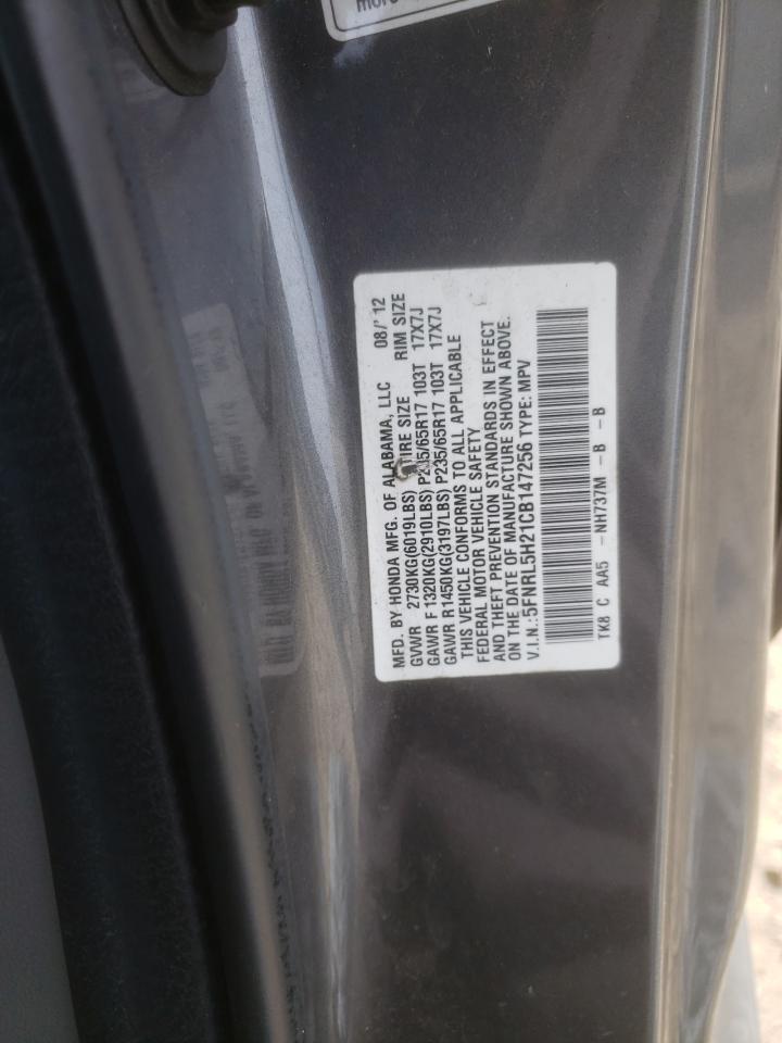 2012 Honda Odyssey Lx VIN: 5FNRL5H21CB147256 Lot: 80270933