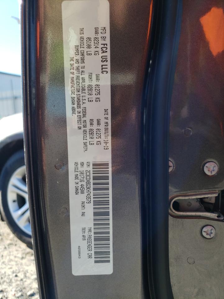 2C3CDXBG3KH743579 2019 Dodge Charger Sxt