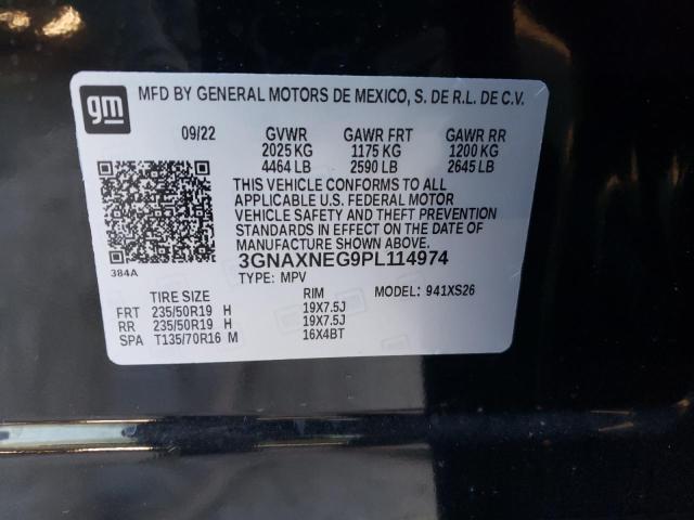 2023 CHEVROLET EQUINOX PR 3GNAXNEG9PL114974  80312063