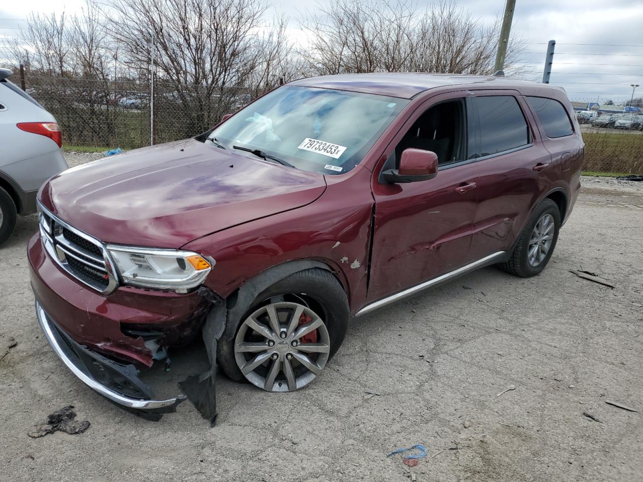 2017 Dodge Durango Sxt VIN: 1C4RDJAG4HC893362 Lot: 79733453