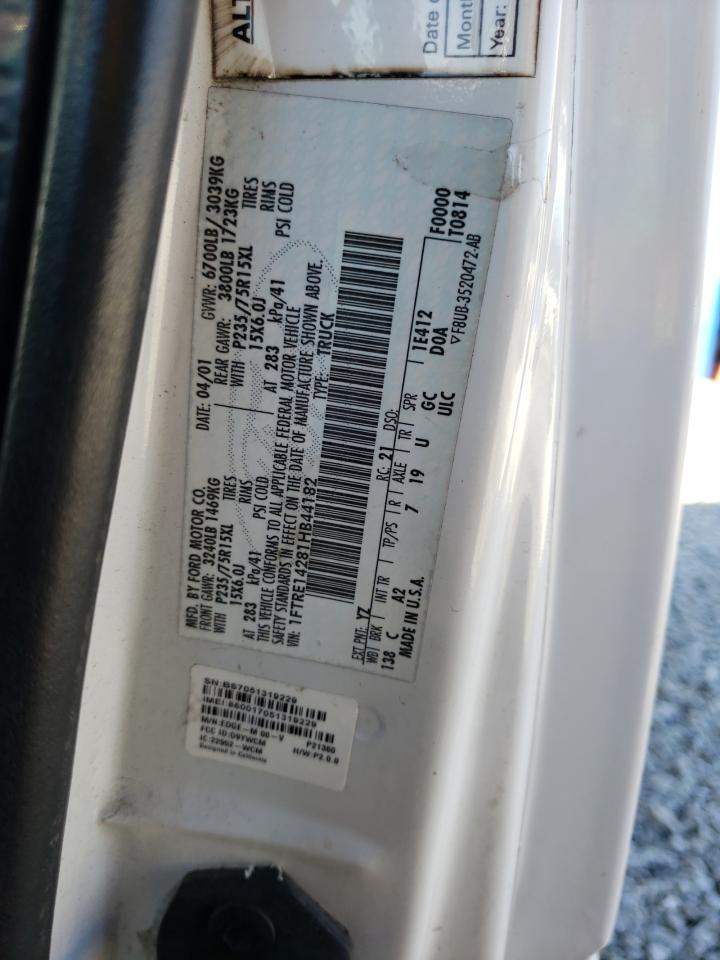 2001 Ford Econoline E150 Van VIN: 1FTRE14281HB44182 Lot: 79109423