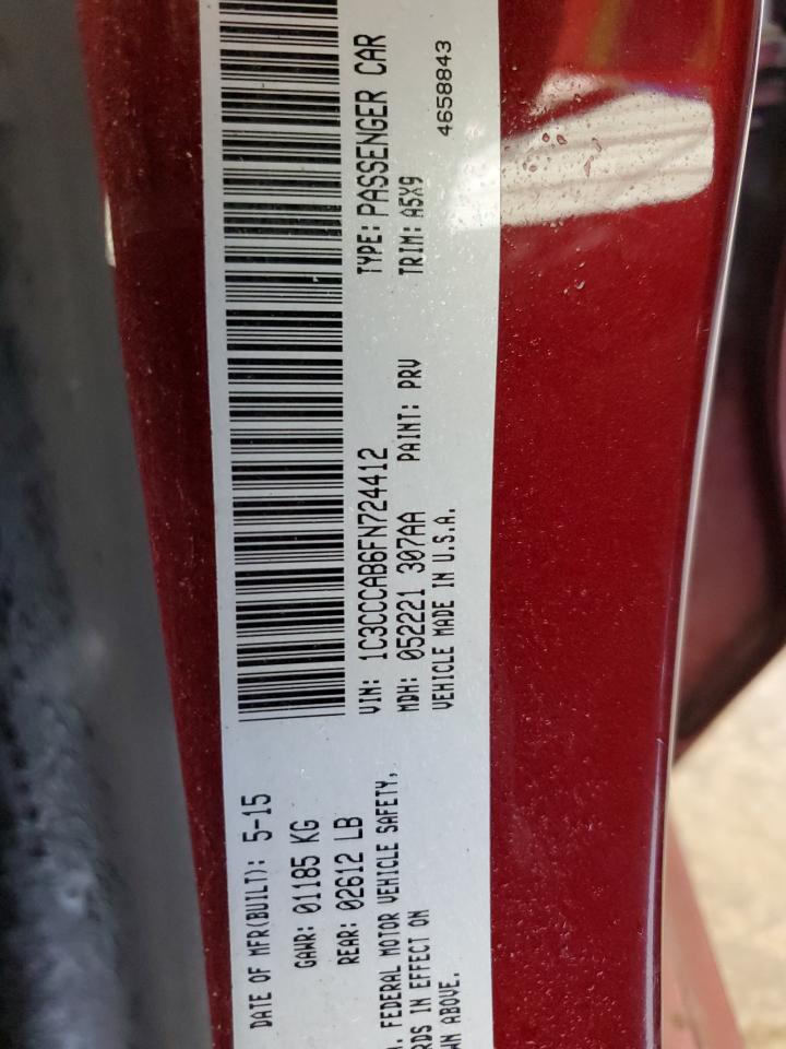 2015 Chrysler 200 Limited VIN: 1C3CCCAB6FN724412 Lot: 78514353