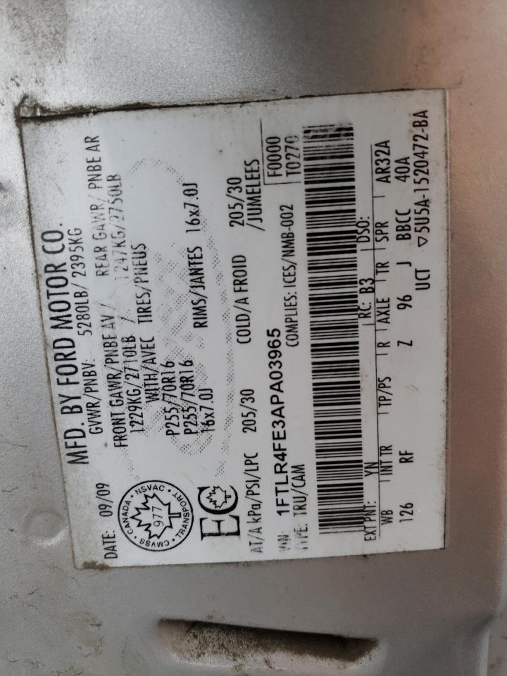 2010 Ford Ranger Super Cab VIN: 1FTLR4FE3APA03965 Lot: 81725603