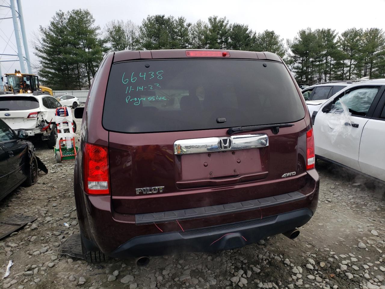 2012 Honda Pilot Exl VIN: 5FNYF4H52CB043656 Lot: 82043113