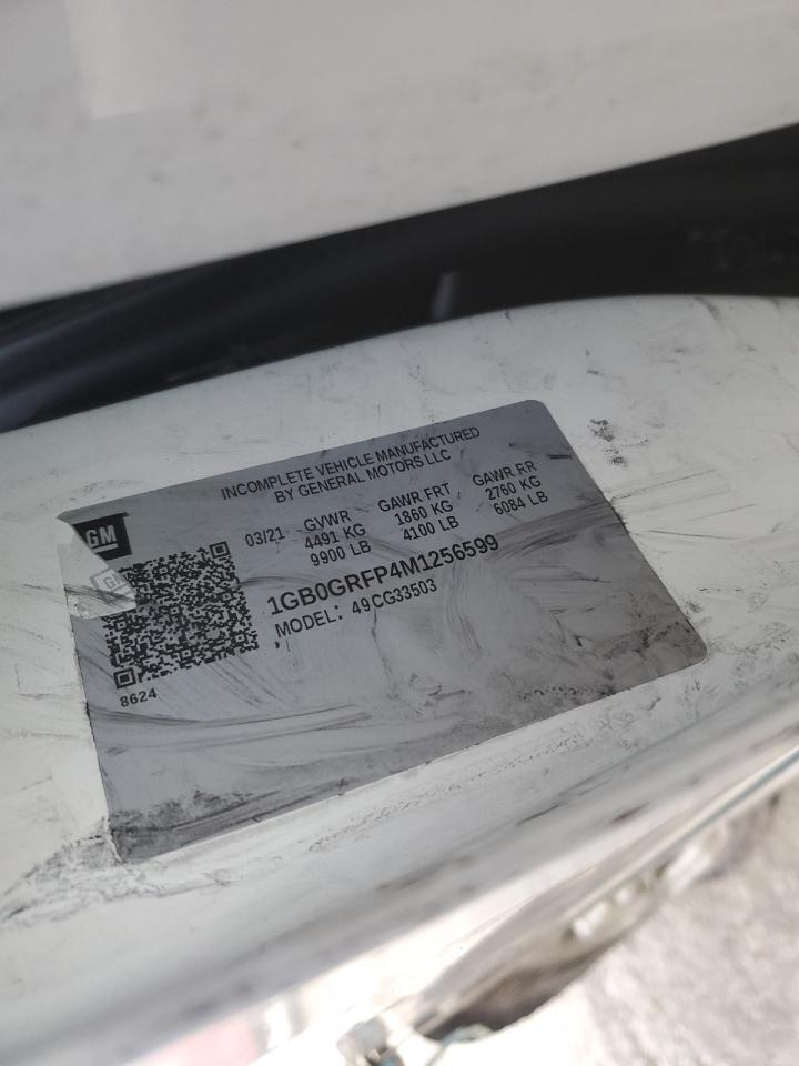 2021 Chevrolet Express G3500 VIN: 1GB0GRFP4M1256599 Lot: 82477203