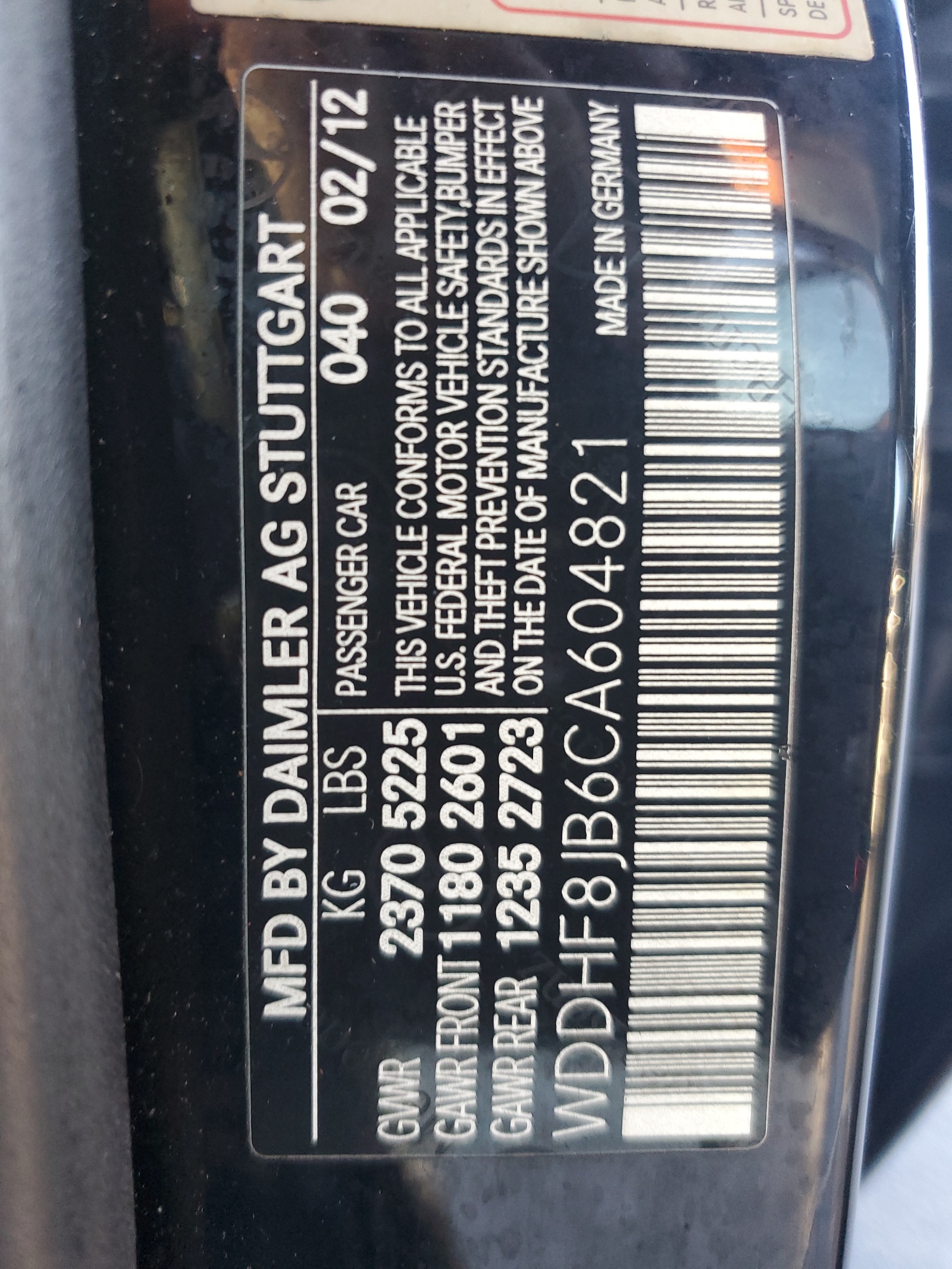 WDDHF8JB6CA604821 2012 Mercedes-Benz E 350 4Matic