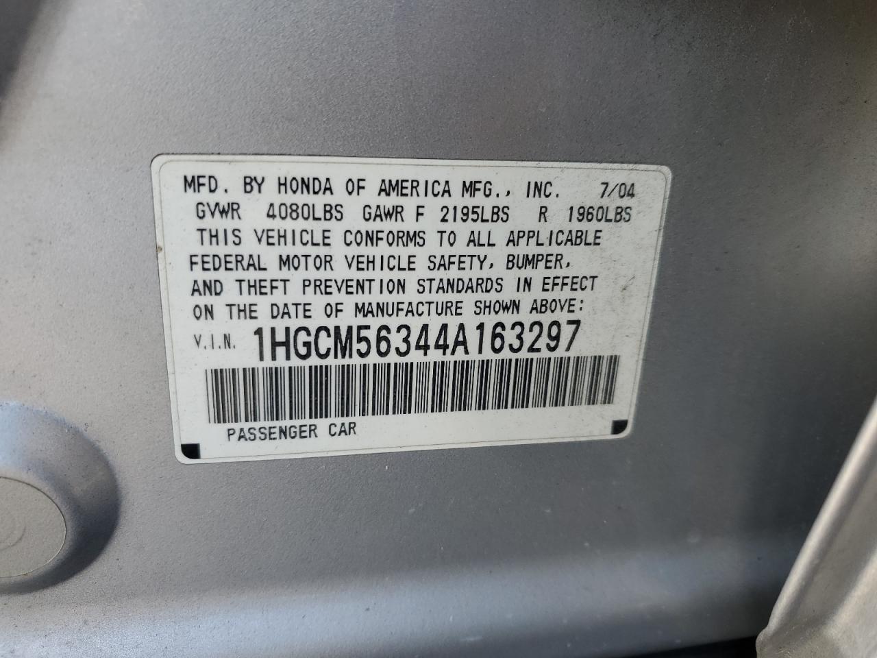2004 Honda Accord - Image 12