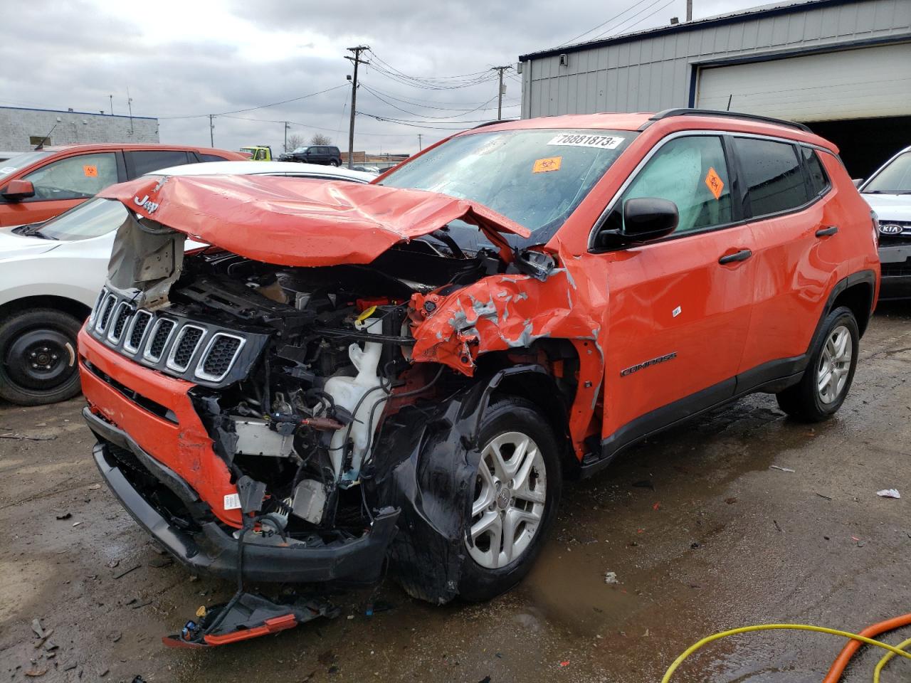 2019 Jeep Compass Sport للبيع في Chicago Heights، IL - Front End