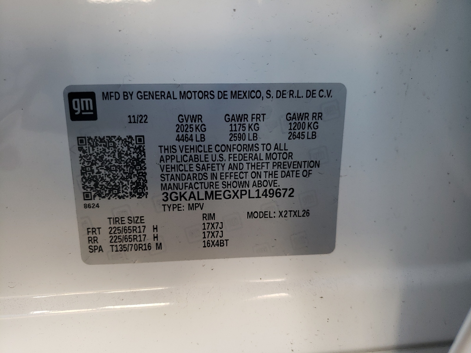 3GKALMEGXPL149672 2023 GMC Terrain Sle