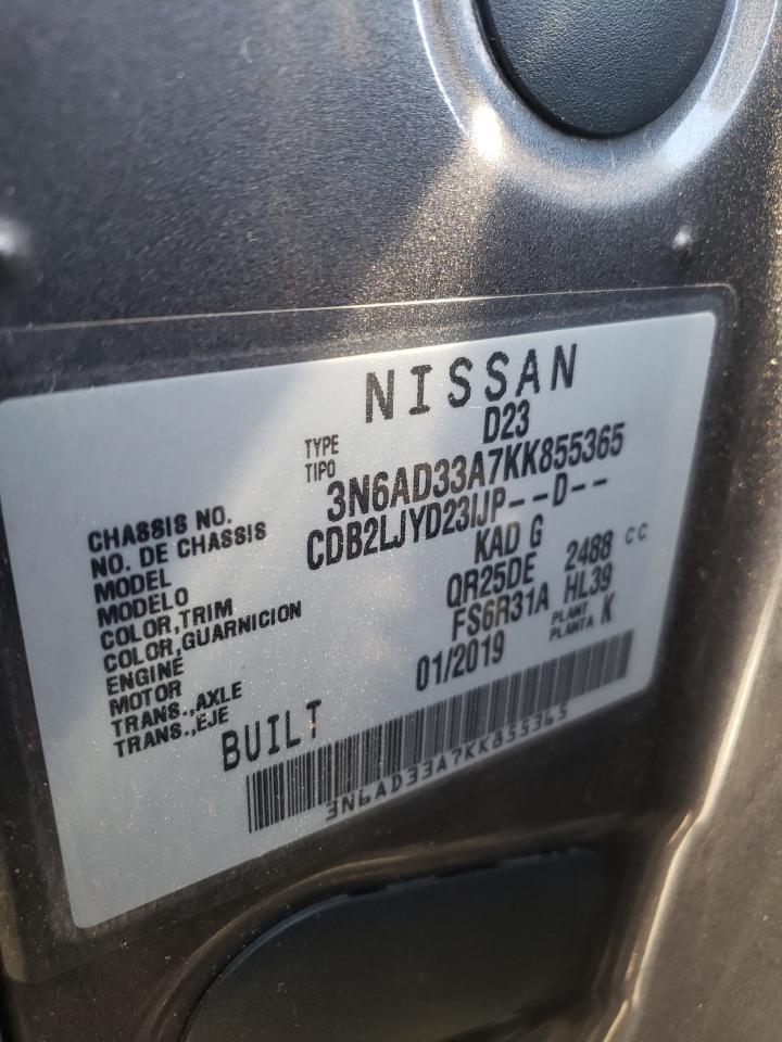 3N6AD33A7KK855365 2019 Nissan Frontier L