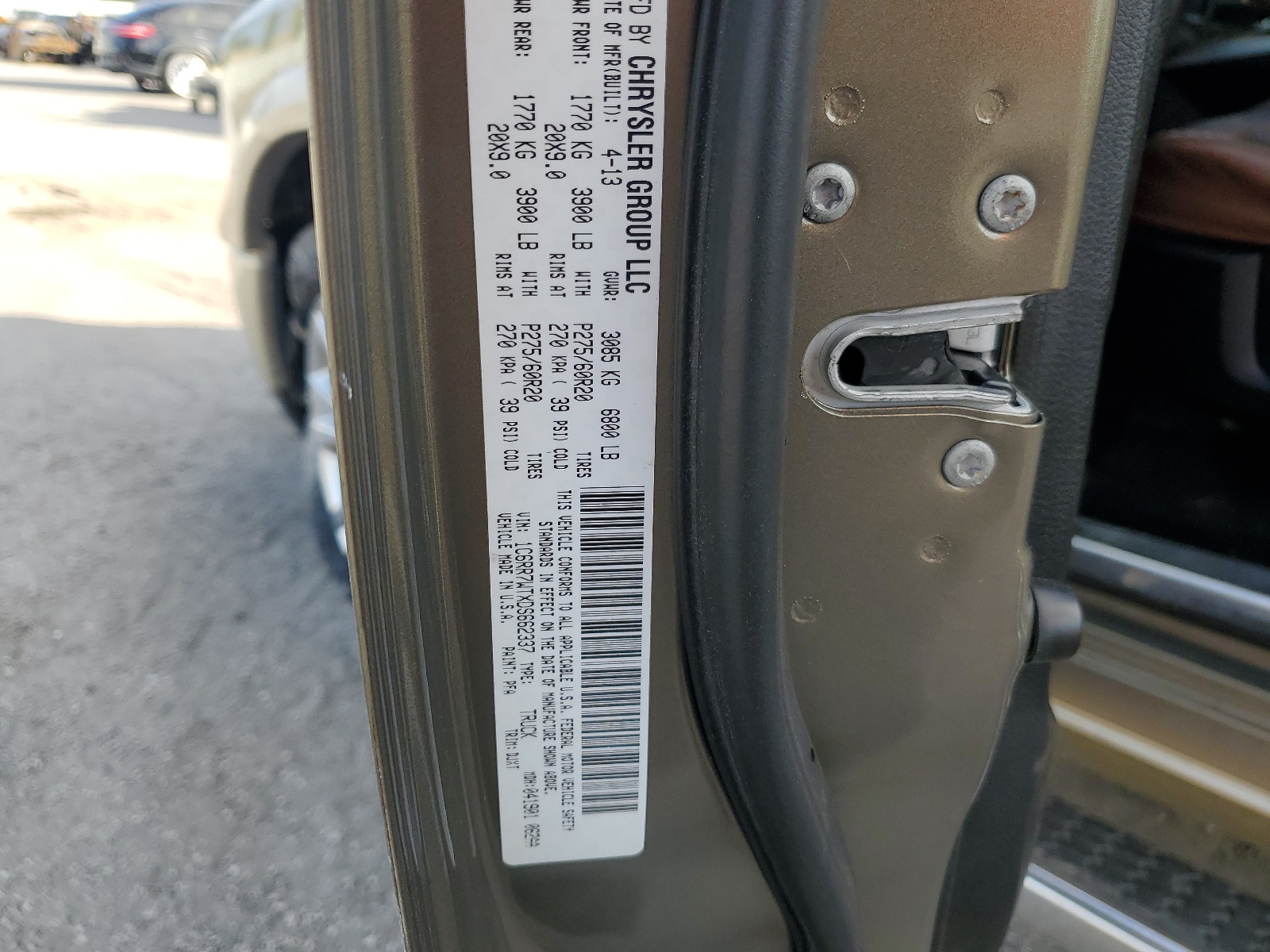 1C6RR7WTXDS662337 2013 Ram 1500 Longhorn