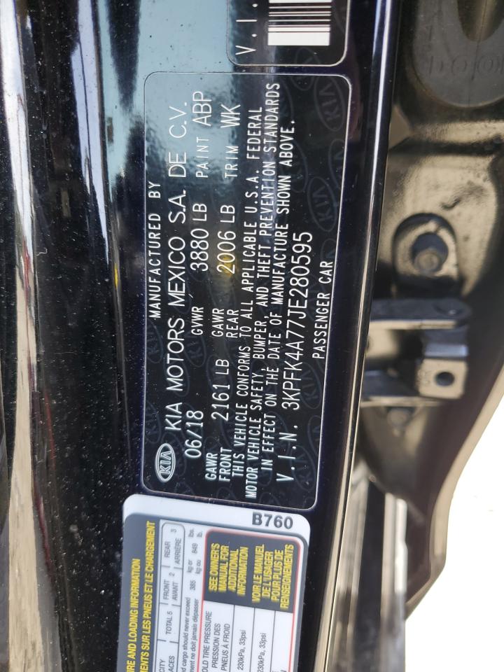 2018 Kia Forte Lx VIN: 3KPFK4A77JE280595 Lot: 74453774