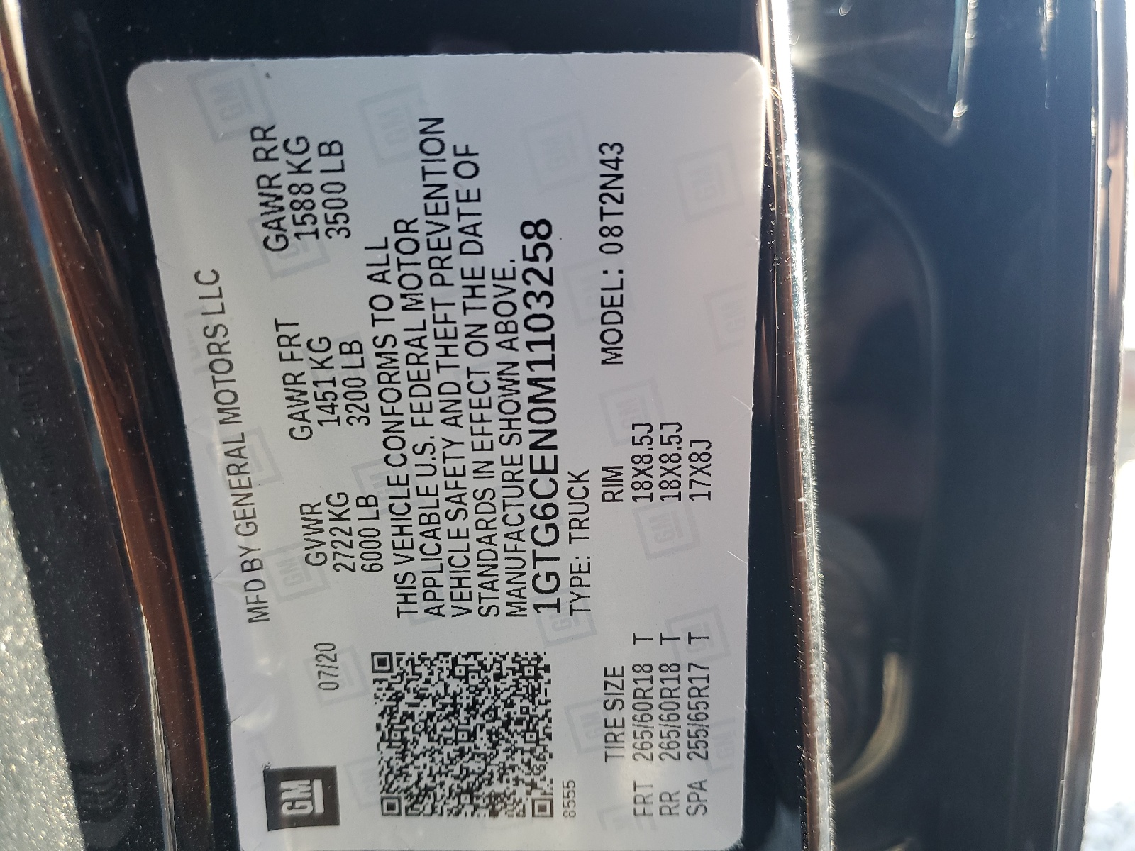 2021 GMC Canyon Elevation vin: 1GTG6CEN0M1103258