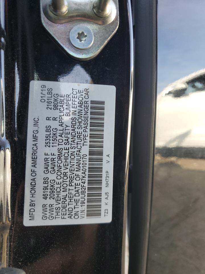 19UUB2F47KA010170 2019 Acura Tlx Technology