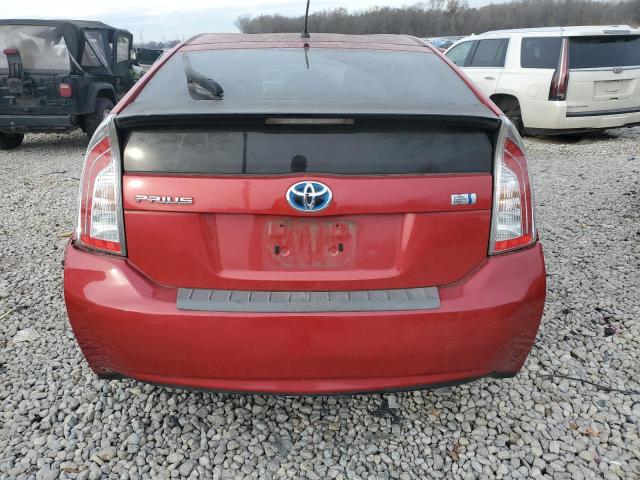 Hatchbacks TOYOTA PRIUS 2012 Czerwony