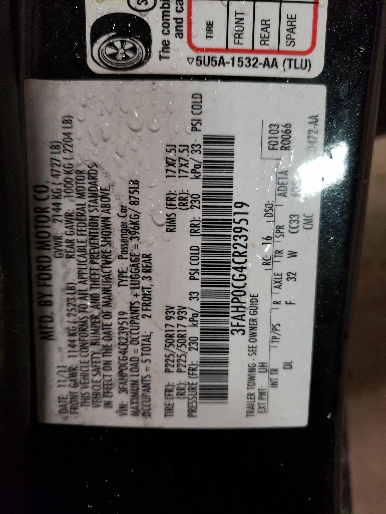 3FAHP0CG4CR239519 2012 Ford Fusion Sel