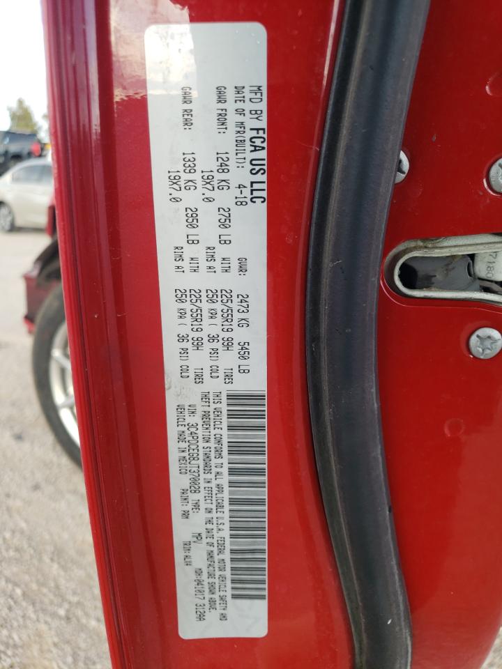 2018 Dodge Journey Gt VIN: 3C4PDCEG8JT370028 Lot: 81698334