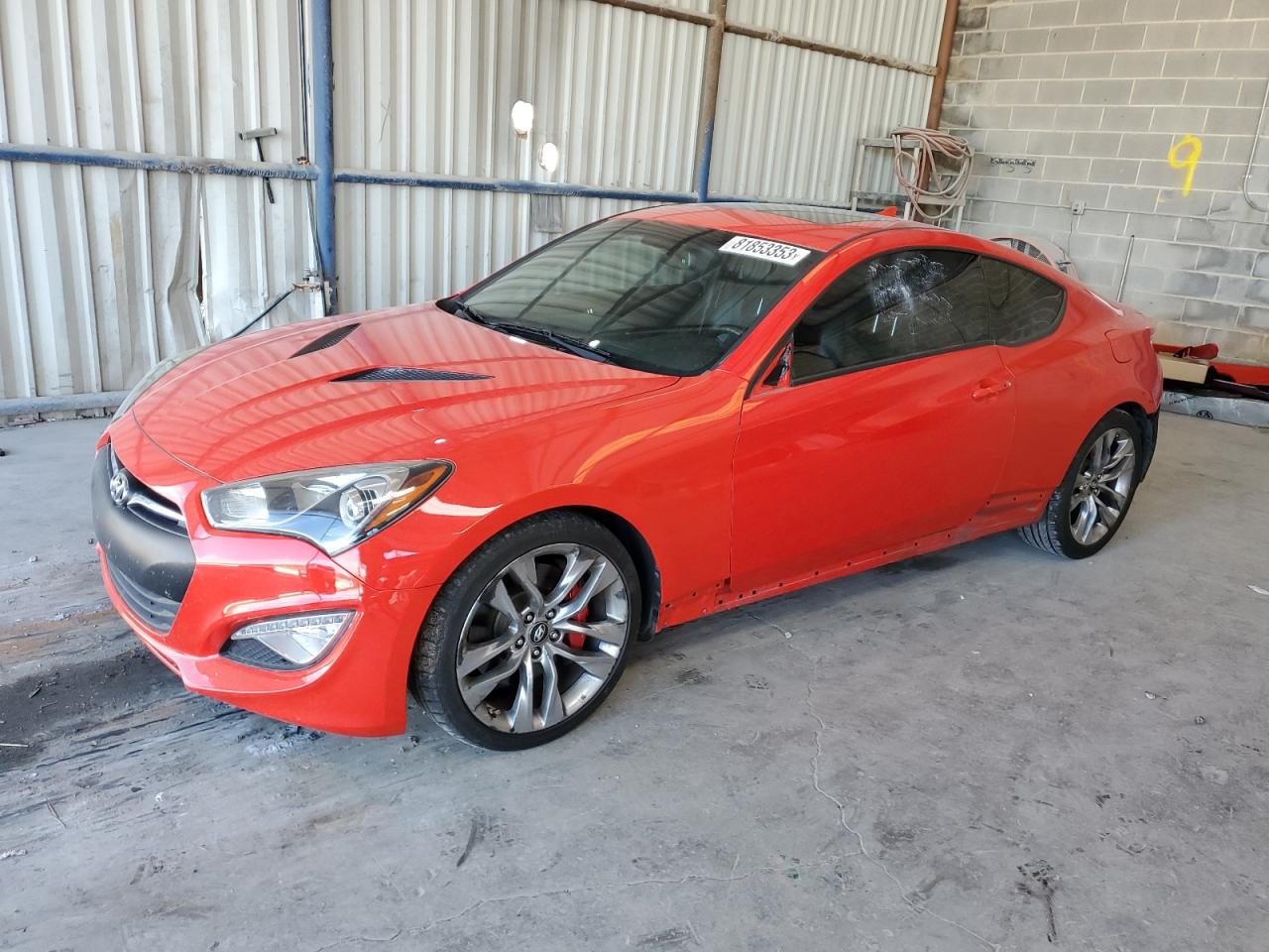 2015 Hyundai Genesis Coupe 3.8L VIN: KMHHU6KJ9FU129979 Lot: 81853353