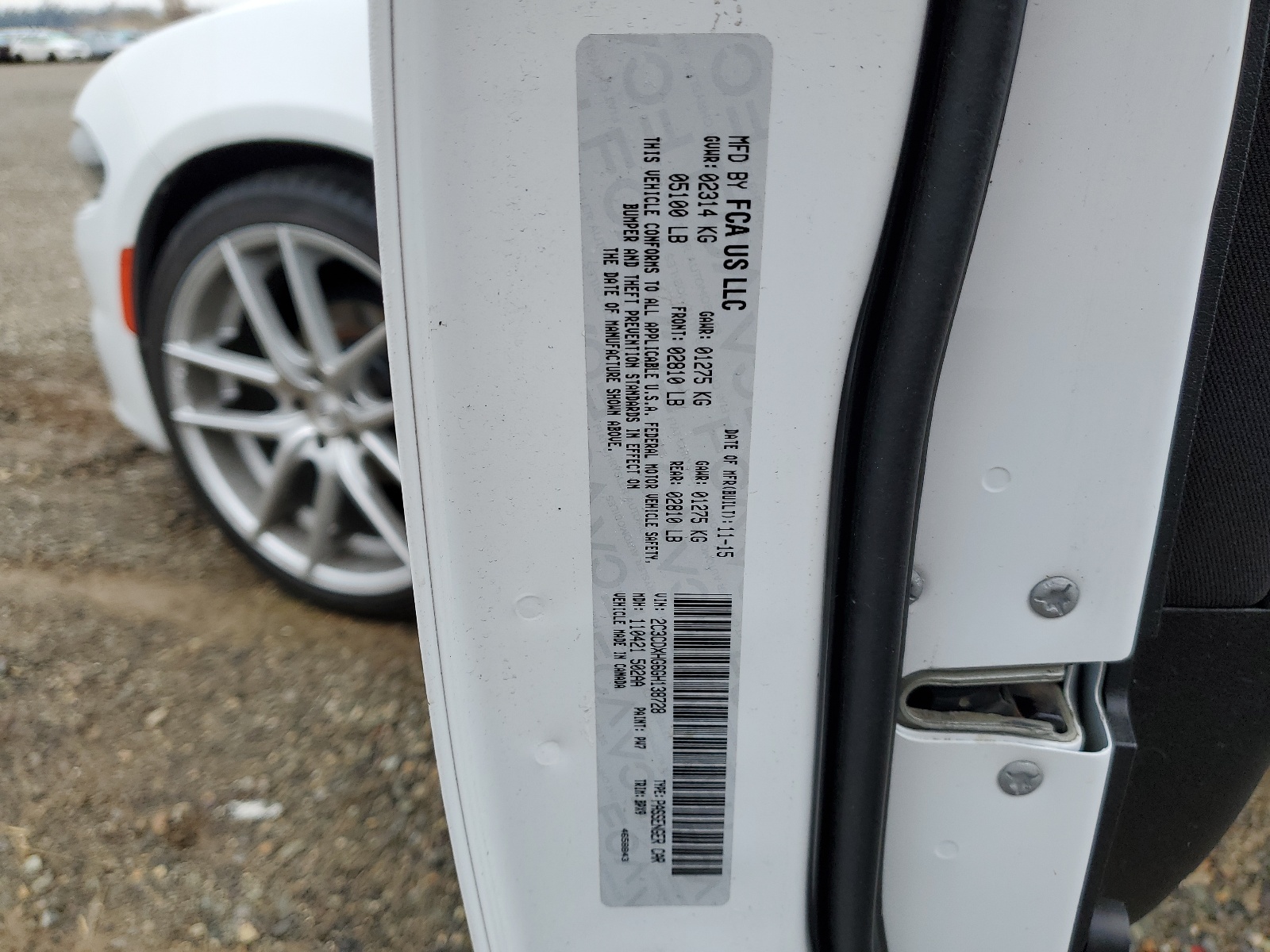 2C3CDXHG6GH138728 2016 Dodge Charger Sxt