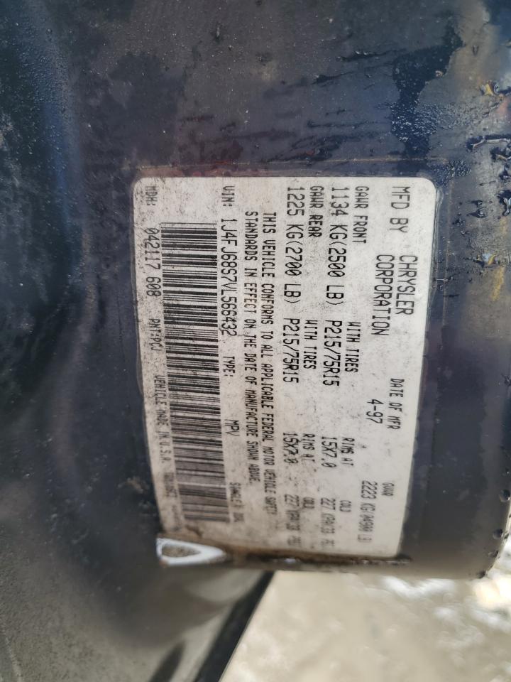 1997 Jeep Cherokee Sport VIN: 1J4FJ68S7VL566432 Lot: 80130823