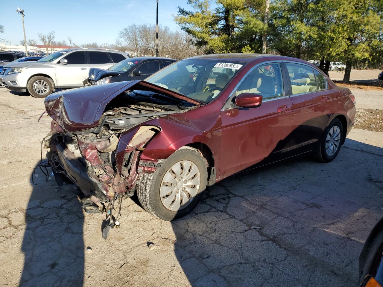 2010 Honda Accord Lx VIN: 1HGCP2F31AA169222 Lot: 81380983