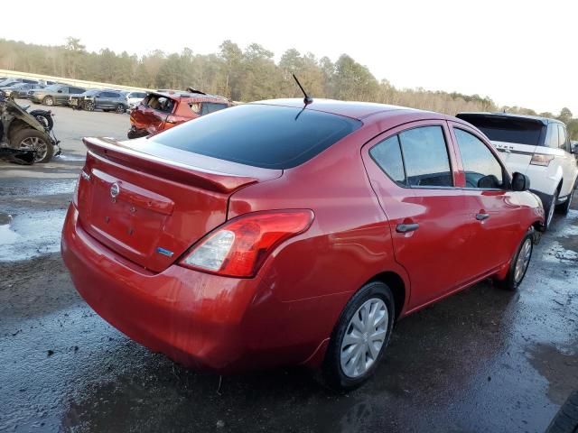  NISSAN VERSA 2014 Червоний