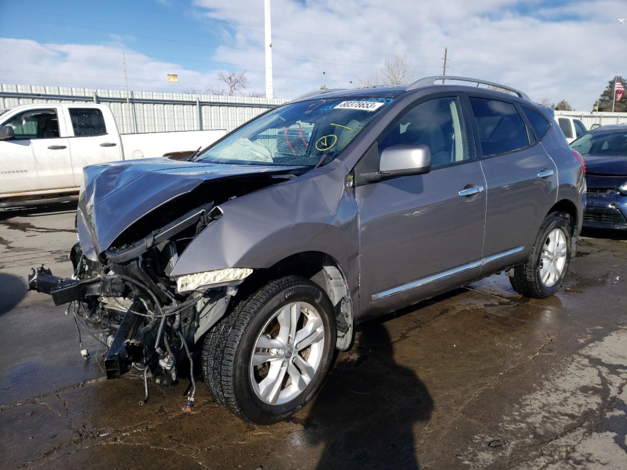 2013 Nissan Rogue S VIN: JN8AS5MTXDW500576 Lot: 80378653