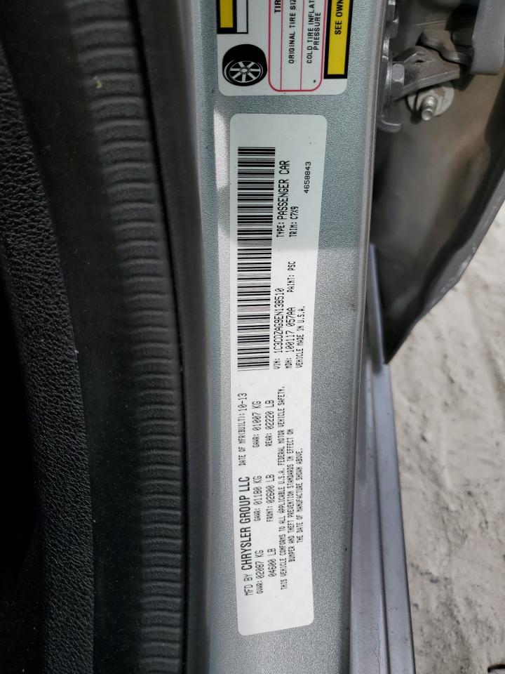 2014 Dodge Avenger Se VIN: 1C3CDZAG9EN138510 Lot: 45002444