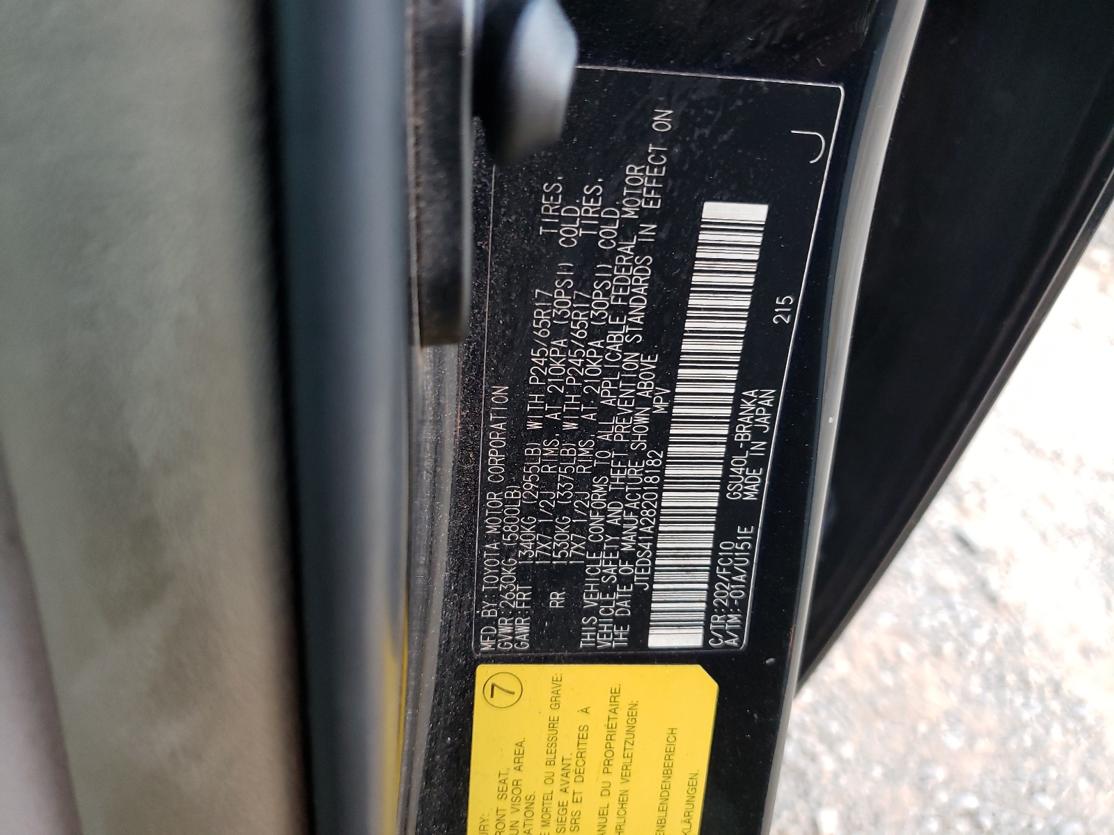 JTEDS41A282018182 2008 Toyota Highlander