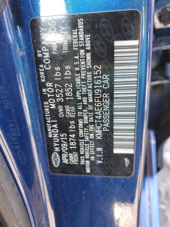 VIN KMHCT4AE6FU916152 2015 HYUNDAI ACCENT no.12