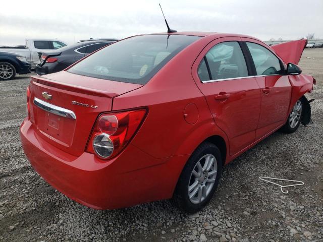  CHEVROLET SONIC 2013 Red