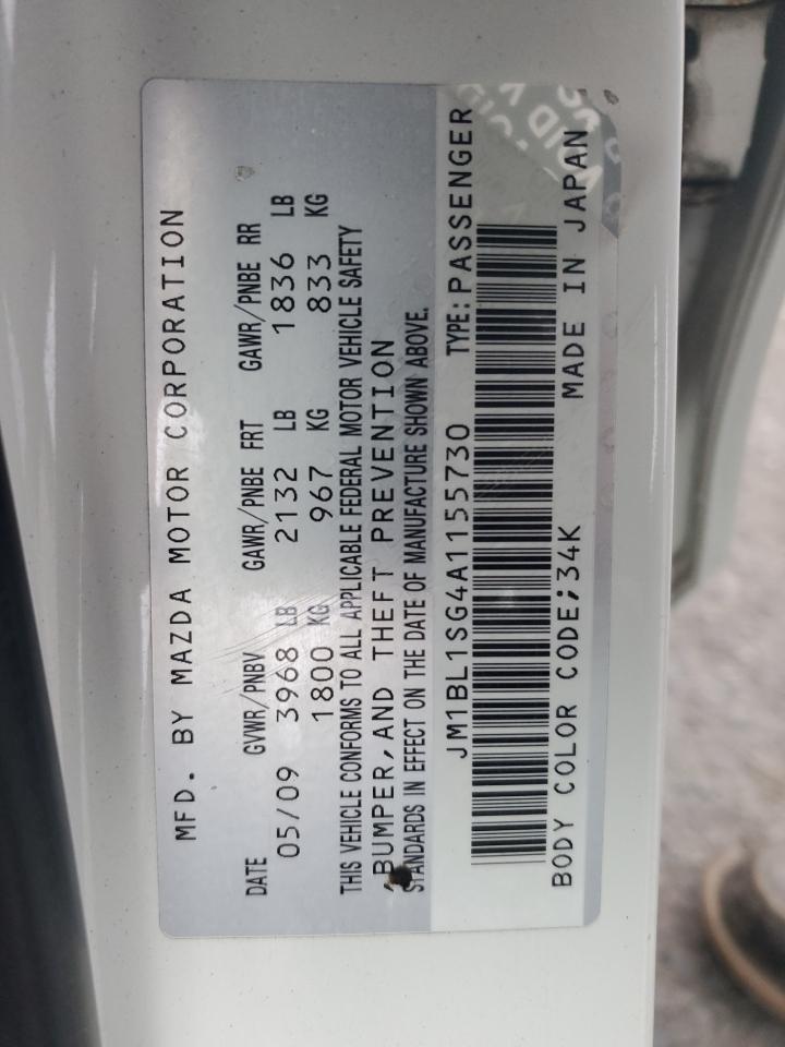 2010 Mazda 3 I VIN: JM1BL1SG4A1155730 Lot: 57885355