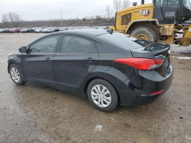 Sedans HYUNDAI ELANTRA 2016 Czarny