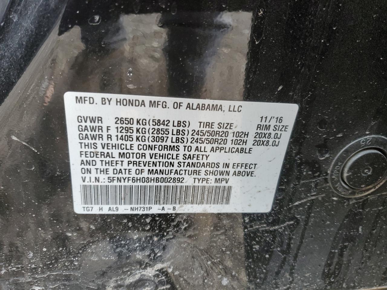 2017 Honda Pilot - Image 13