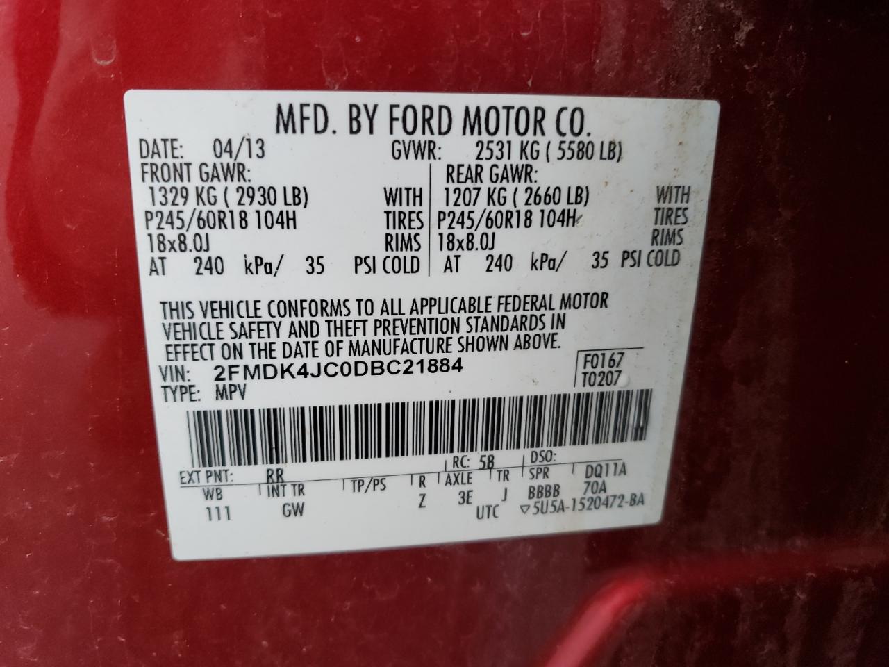 2013 Ford Edge - Image 16