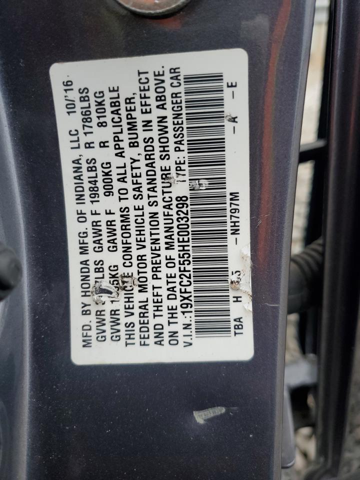 19XFC2F55HE003298 HONDA CIVIC 2017