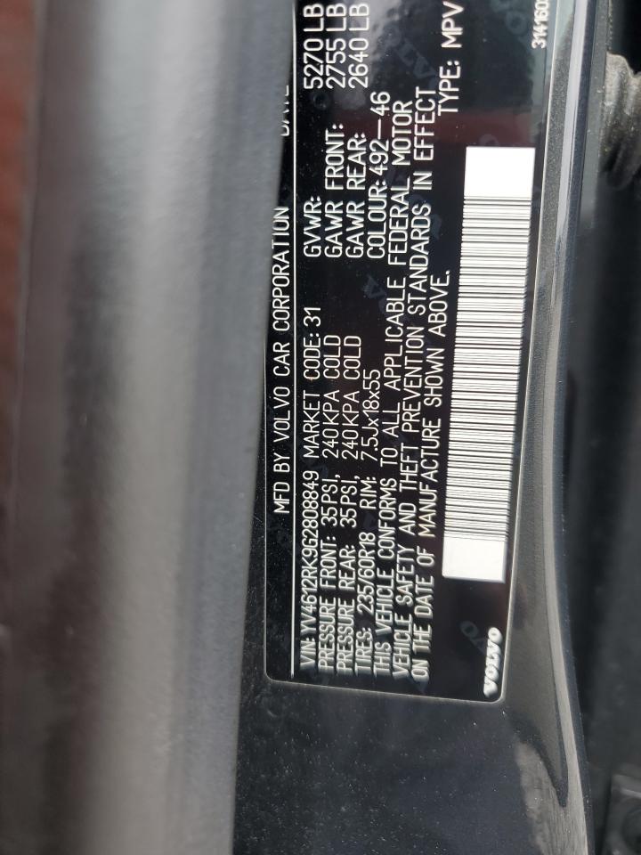 2016 Volvo Xc60 T5 Premier VIN: YV4612RK9G2808849 Lot: 84232814