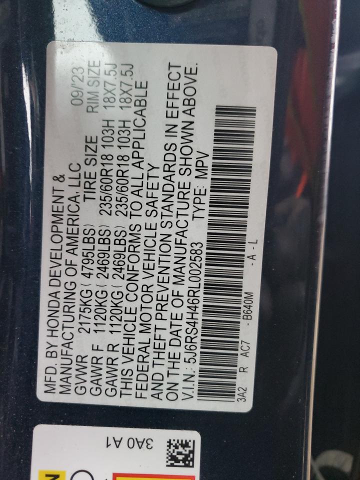 5J6RS4H46RL002583 HONDA CRV 2024