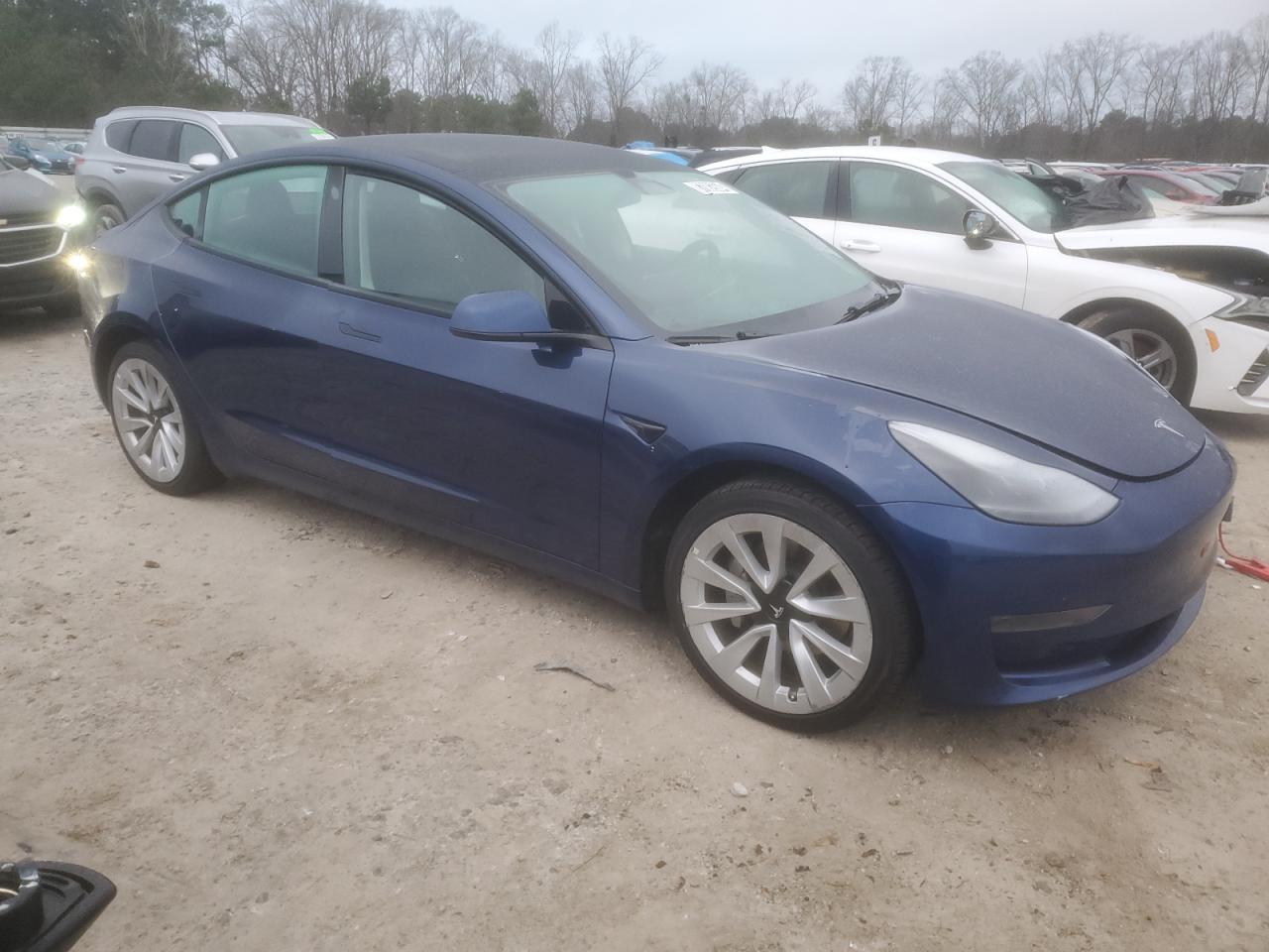 VIN 5YJ3E1EA9NF370443 2022 TESLA MODEL 3 no.4